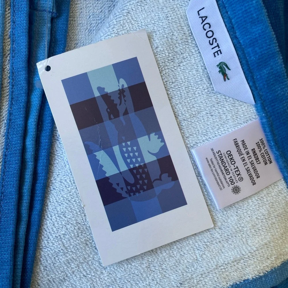 Lacoste crocodile beach towel 🌴